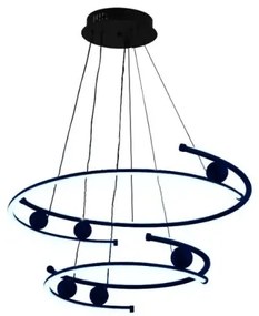 LED Stmievateľný luster na lanku LED/80W/230V 3000-6500K + diaľkové ovládanie