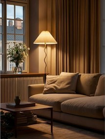 Čierna/v zlatej farbe stojacia lampa (výška 172 cm) Closy – Mauro Ferretti