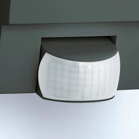 STEINEL 650612 - L1 Vonkajšia senzorová lampa čierna/biela IP44