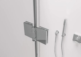 Cerano Marino, sprchovací kút 90(dvere) x 90(stena) x 190 cm, 6mm číre sklo, chrómový profil, CER-CER-422766