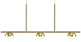 Nordlux - Luster na lanku CONTINA 3xG9/5W/230V mosadz