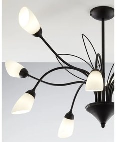 Jupiter 2056 - Luster na tyči GLORIOSA 10xG9/14W/230V čierna