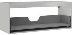 Mexen Box-A, závesná skrinka 120 cm, 1 zásuvka, sivá matná, 91AX0-1200-470-1-62