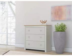 Sivá vysoká komoda 81x35 cm Emerald – Støraa