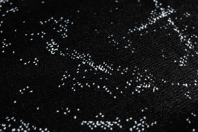 Koberec / Behúň GLOSS 2813 87 ramka, grécky - čierny / sivý