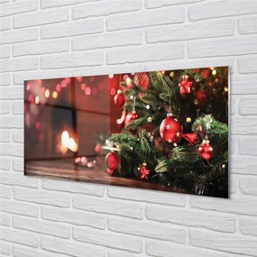Nástenný panel  Vianočný strom ozdoby svetla darčeky 140x70 cm