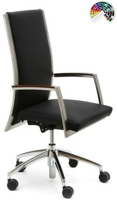 FORMDESIGN Dizajnové kancelárske kreslo FERMATO UNA 100 čalúnenie KOMFORT koženka