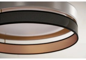 Duolla-LED Stropné svietidlo ROLLER DUO SH. LED/24W/230V pr. 45 cm strieborná/čierna