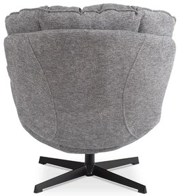 Relaxačné otočné kreslo DALILA sivé