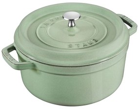 Staub Cocotte hrniec okrúhly 20 cm/2,2 l šalviovo zelený, 11020115