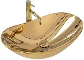 Rea Royal 60 umývadlo, 62 x 36 cm, zlatá, REA-U4545