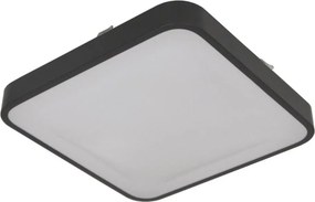 Stropné svietidlo so snímačom WILTON 2xE27/60W/230V 33x33 cm antracit