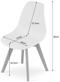 Stolička KITO - čierna x 3 9401 71 00 00