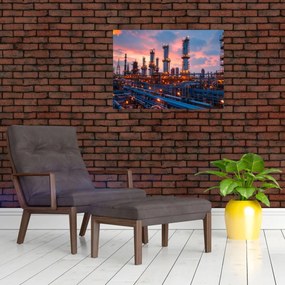 Sklenený obraz - Priemyselné preteky (70x50 cm)
