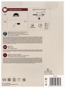 Paulmann 93408 - SADA 3xLED/6,5W IP44 Stmievateľné kúpeľňové svietidlo COLE 230V