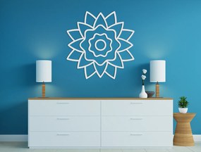 drevko Kvetinová mandala z dreva Rozmer obrazu: 44,5 x 44,5 cm, Farba dekorácie: Čierna