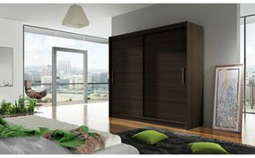 Skriňa London I 180, Farby: sonoma, Osvetlenie: osvetlenie LED RGB - farebné