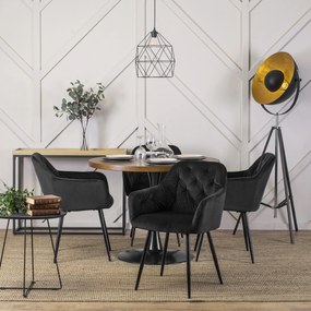 PROXIMA.store - Okrúhly stôl LINO FARBA: tmavohnedá