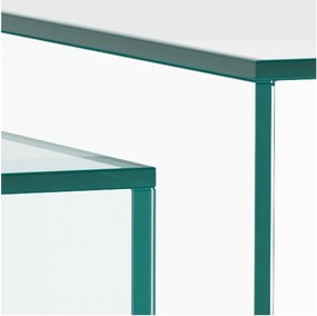 Sklenené konferenčné stolíky v súprave 2 ks 50x50 cm Dice – Actona