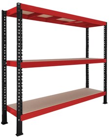 Trestles Nekonečný priemyselný regál 2200x2000x600, 3 police Farba: oranžová a modrá