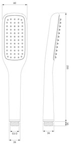 OMNIRES HUDSONX-PCR - Sprchová sada HUDSONX lesklý chróm