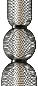 LED luster na lanku PUMA LED/15W/230V pr. 14 cm čierna