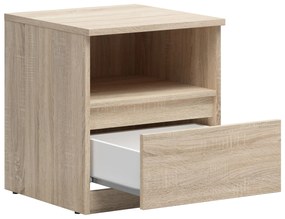 Nočný stolík BRW Tetrix 1 (dub sonoma). Vlastná spoľahlivá doprava až k Vám domov. 1098538