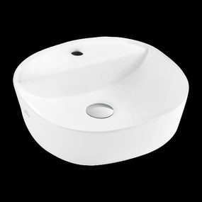 Invena Pejto, umývadlo na dosku 400x400x120 mm, biela lesklá, INV-CE-17-001-C