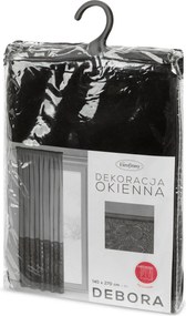 ZÁCLONA NA PÁSKE DEBORA 140X270 CM ČIERNA