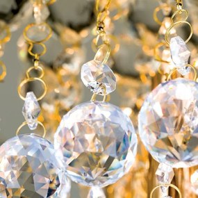 Orion DLU 2378/4/38-Krištáľové str. svietidlo GLORIA 4xG9/40W/230V pr.38 cm zlatá