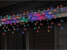 ACA Lighting LED vianočné svetelný záves, 3x0,6m, RGB farba svetla, IP44, 144 LED, 8 funkciou