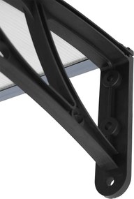 Hliníkový vchodový prístrešok BestBerg BBDA-8012D / 120 × 80 cm / čierna