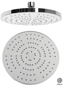 Plastová hlavová sprcha v lesklo striebornej farbe ø 20 cm – Sapho