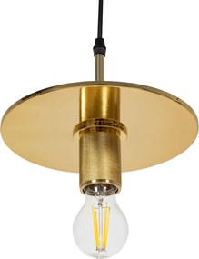 Toolight Toolight, závesné svietidlo 1xE27 APP1181-1CP, zlatá, OSW-40018