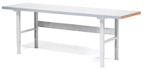 Profi dielenský stôl SOLID, nosnosť 750 kg, 2500x800 mm, oceľ
