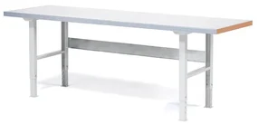 Profi dielenský stôl SOLID, nosnosť 750 kg, 2500x800 mm, oceľ