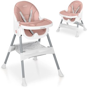Detská jedálenská stolička Ricokids Mani ružová
