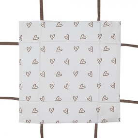 Bavlnený košík na pečivo s motívom zajačikov Bunnies in Love - 35*35*8cm