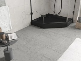 Mexen Flow+ päťuholníková sprchová vanička 90 x 90 cm, čierna matná, 46P709090H