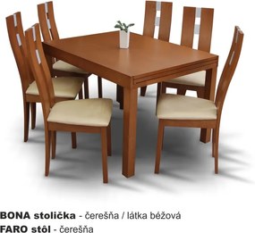 Rozkladací jedálenský stôl Faro - čerešňa