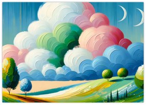Obraz - Krajinka s mrakom (70x50 cm)