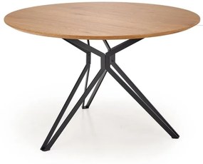 Okrúhly stôl PIXEL 2, zlatý dub