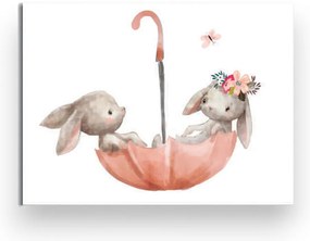 Detský obrázok 40x30 cm Bunnies – Wallity