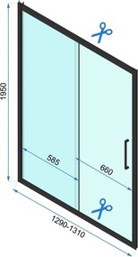 Štvorcový sprchový kút REA RAPID SLIDE 100x100 cm, chróm/transparent - bez vaničky
