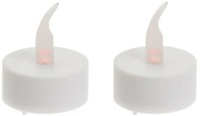 LED blikajúce čajové sviečky, 3,8 cm, set 2 ks, na batérie, časovač