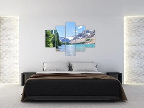 Obraz Alpského jazera (150x105 cm)