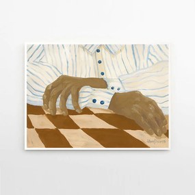 The Poster Club Plagát Light Stripes by Hanna Peterson 50x70 cm