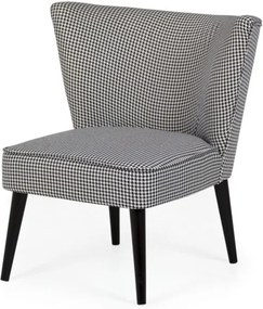 Sconto Kreslo PEPINO čiernobiela