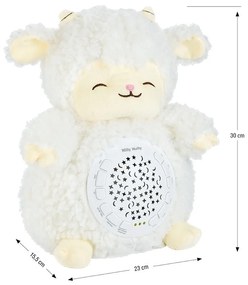 Plyšový zaspávačik ovečka s projektorom Milly Mally