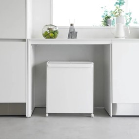 Biely kovový odpadkový kôš na triedený odpad Tower – YAMAZAKI